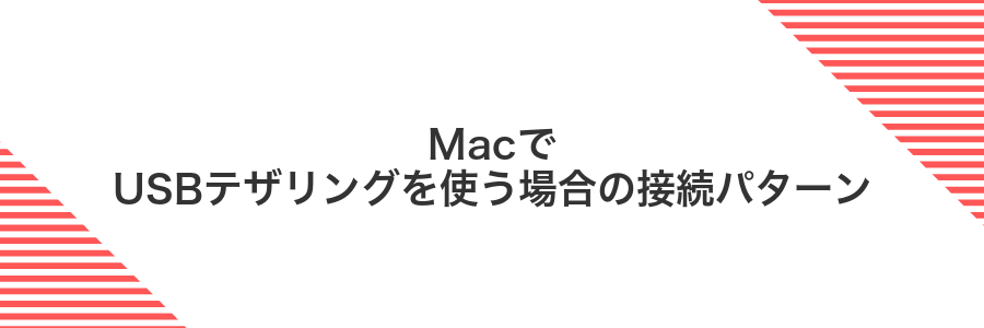 MacでUSBテザリングを使う場合の接続パターン