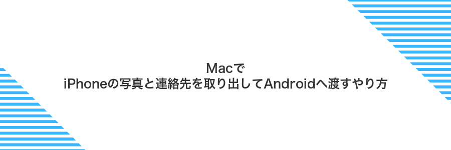 MacでiPhoneの写真と連絡先を取り出してAndroidへ渡すやり方