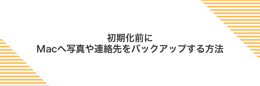 初期化前にMacへ写真や連絡先をバックアップする方法