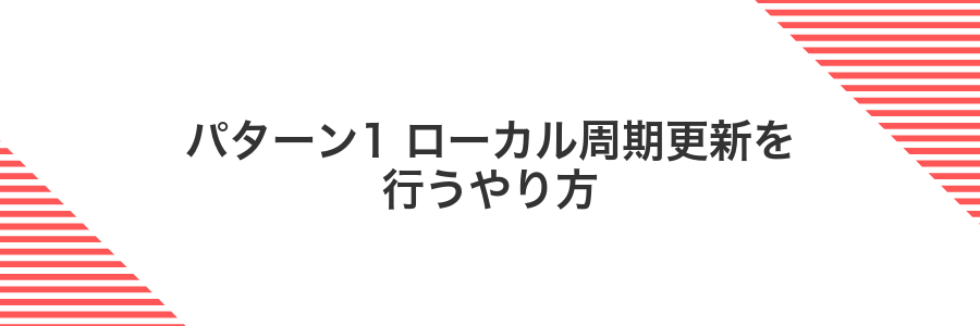 パターン1 ローカル周期更新を行うやり方