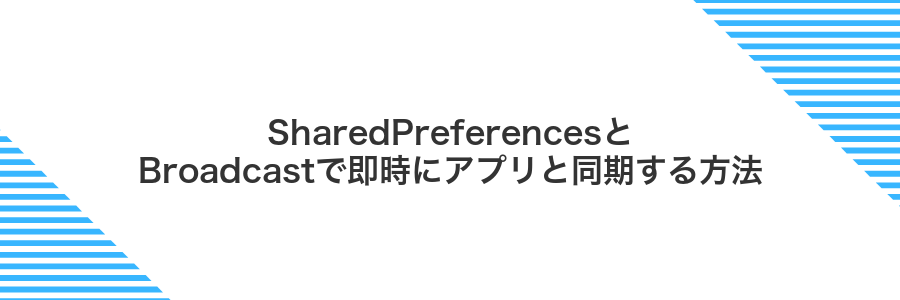 SharedPreferencesとBroadcastで即時にアプリと同期する方法