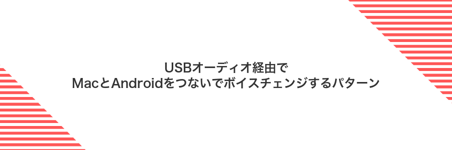 USBオーディオ経由でMacとAndroidをつないでボイスチェンジするパターン