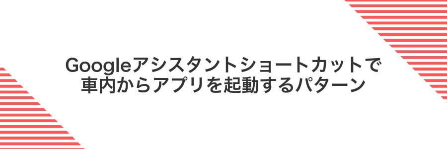 Googleアシスタントショートカットで車内からアプリを起動するパターン