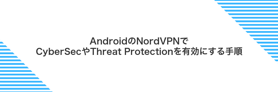 AndroidのNordVPNでCyberSecやThreat Protectionを有効にする手順