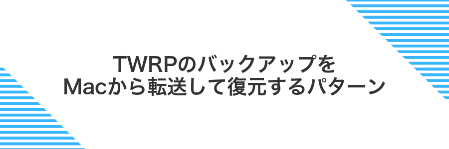 TWRPのバックアップをMacから転送して復元するパターン
