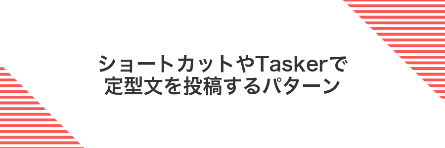 ショートカットやTaskerで定型文を投稿するパターン