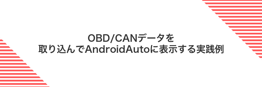 OBD/CANデータを取り込んでAndroidAutoに表示する実践例