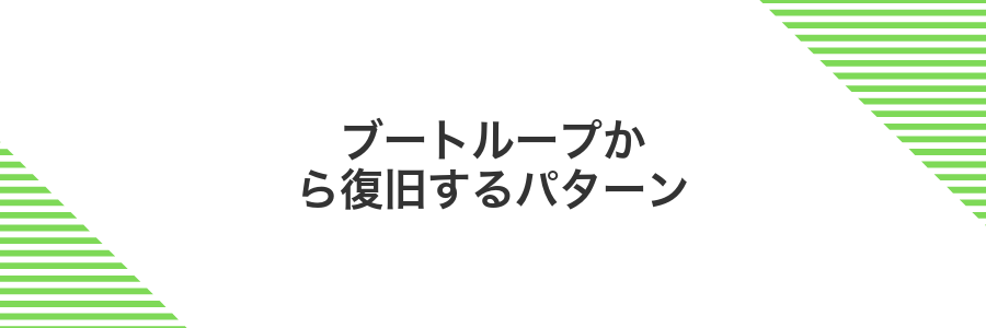 ブートループから復旧するパターン