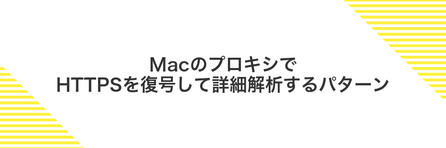 MacのプロキシでHTTPSを復号して詳細解析するパターン