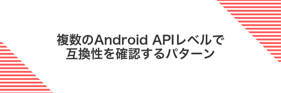 複数のAndroid APIレベルで互換性を確認するパターン