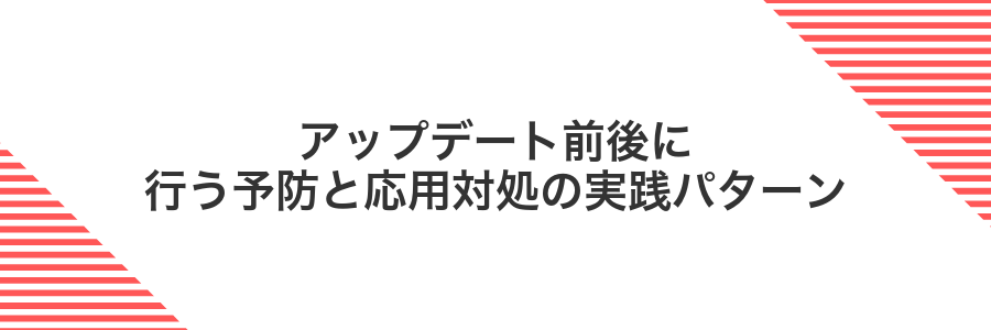 アップデート前後に行う予防と応用対処の実践パターン