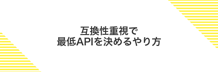 互換性重視で最低APIを決めるやり方