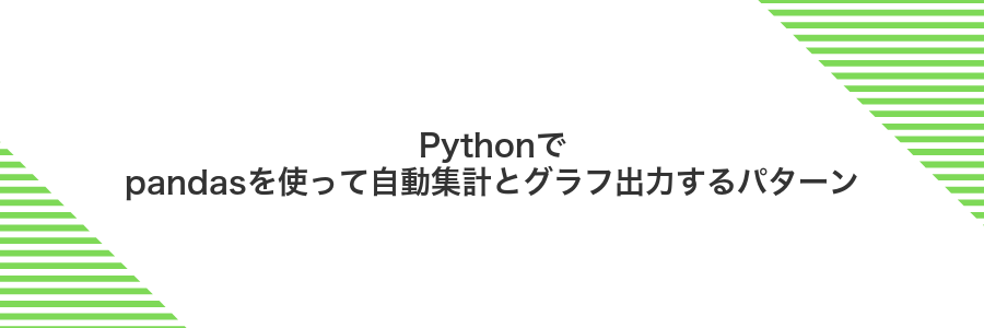 Pythonでpandasを使って自動集計とグラフ出力するパターン