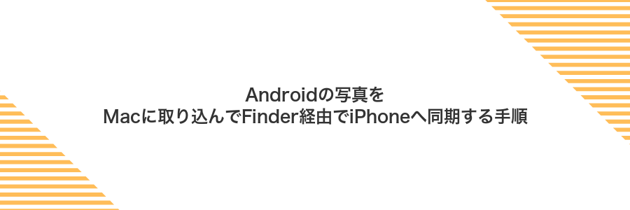Androidの写真をMacに取り込んでFinder経由でiPhoneへ同期する手順