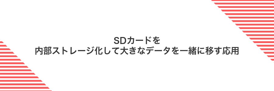 SDカードを内部ストレージ化して大きなデータを一緒に移す応用