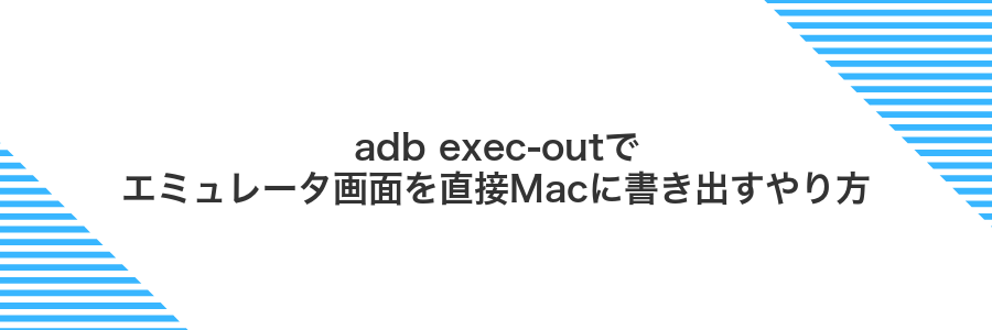 adb exec-outでエミュレータ画面を直接Macに書き出すやり方