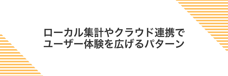 ローカル集計やクラウド連携でユーザー体験を広げるパターン