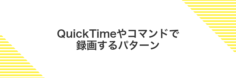 QuickTimeやコマンドで録画するパターン