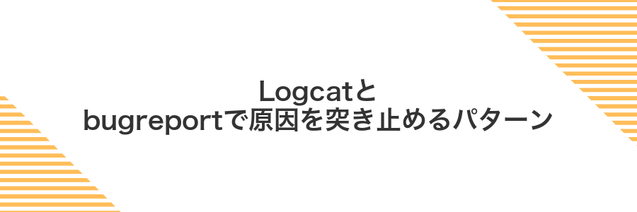 Logcatとbugreportで原因を突き止めるパターン