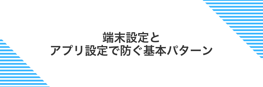 端末設定とアプリ設定で防ぐ基本パターン