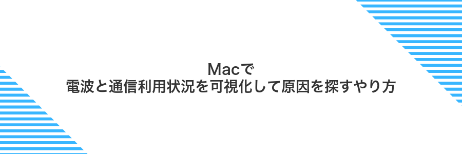 Macで電波と通信利用状況を可視化して原因を探すやり方