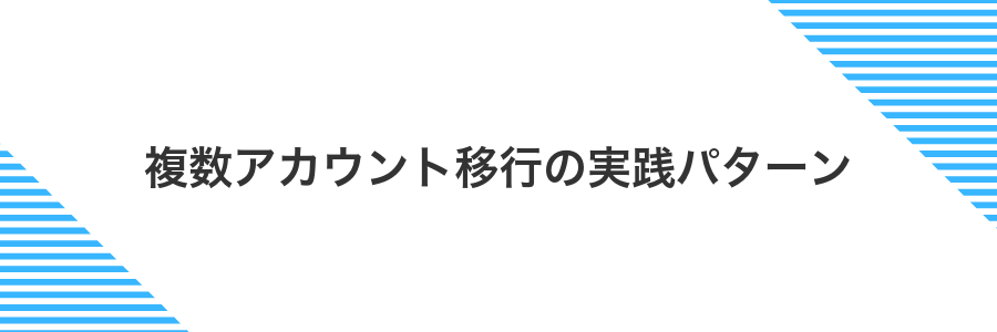 複数アカウント移行の実践パターン