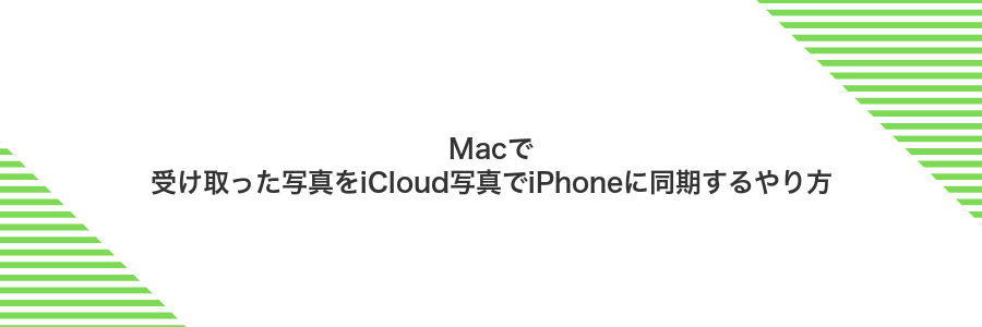 Macで受け取った写真をiCloud写真でiPhoneに同期するやり方