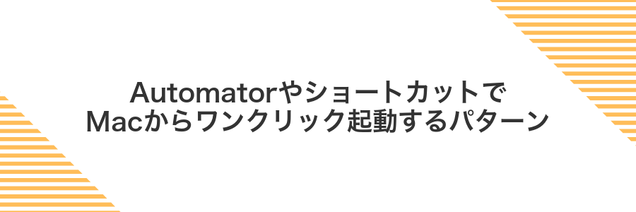 AutomatorやショートカットでMacからワンクリック起動するパターン