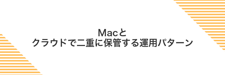 Macとクラウドで二重に保管する運用パターン